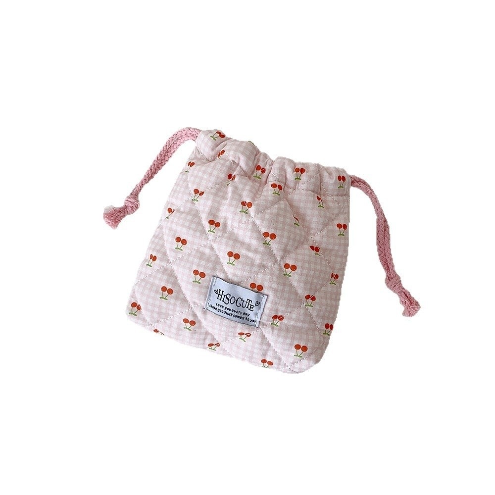 Cosmetic Bags - Tas Serut Cherry Baru, Tas Serbaguna