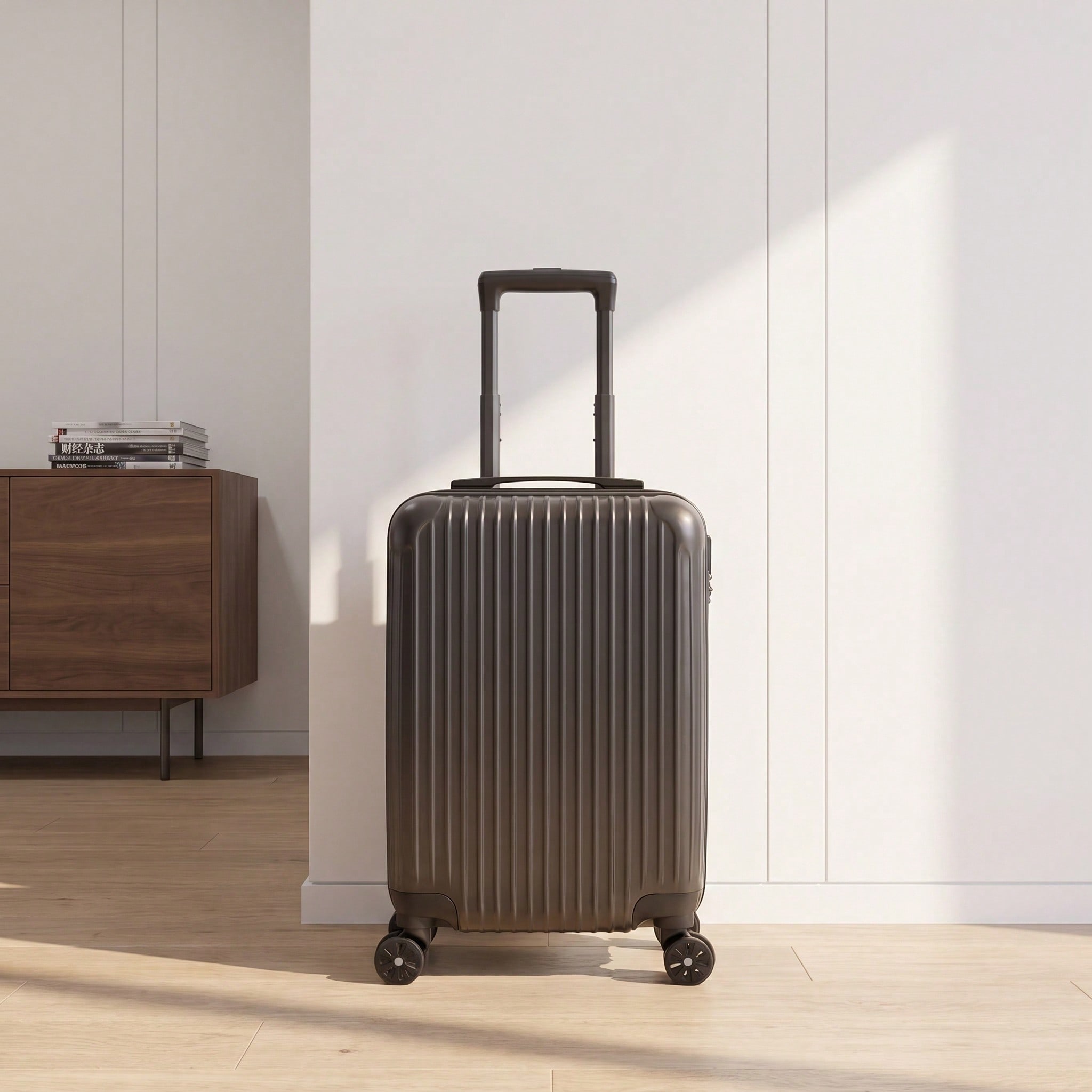 Spinner Wheel Rolling Suitcase 20 Inch - Koper Perjalanan ABS dengan Cangkang Keras,