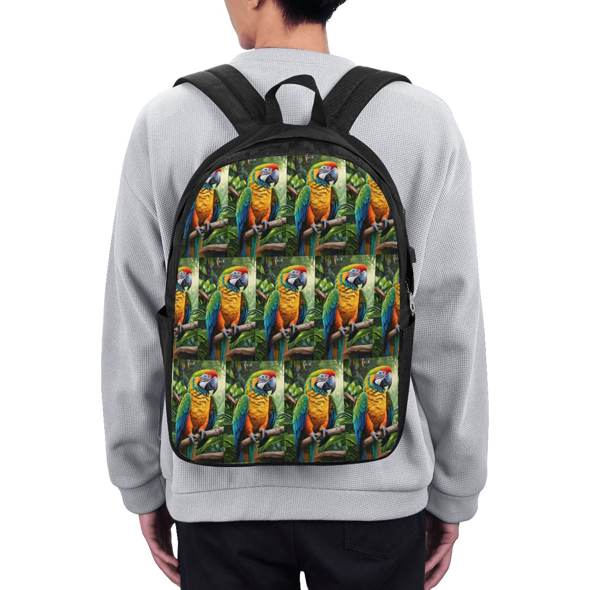 Backpacks - Tas Ransel Burung Beo Macaw Lucu