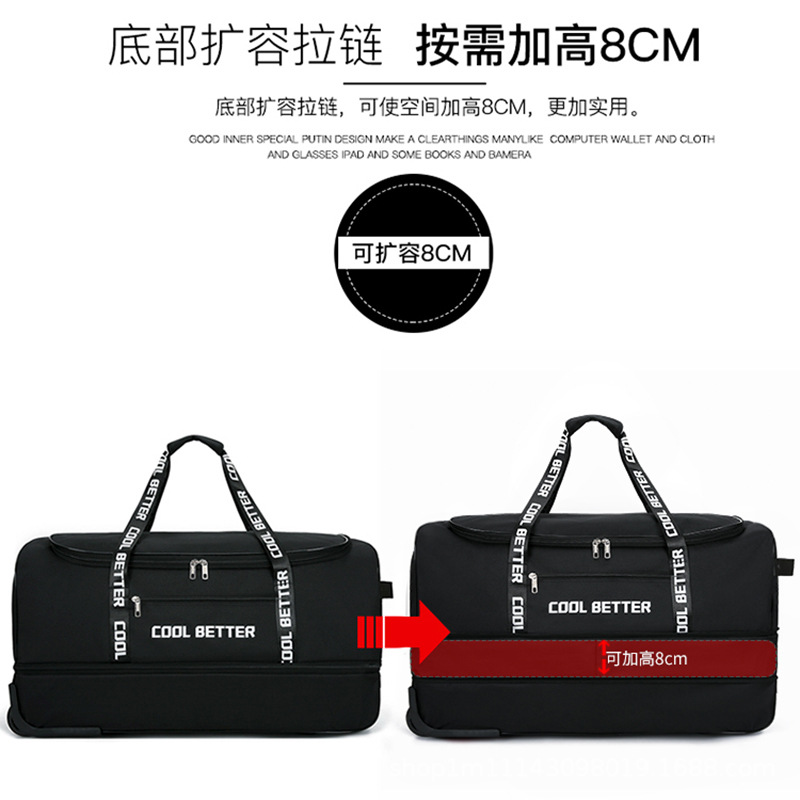 Tas Roda Berkapasitas Besar un - Foldable Rolling Luggage Bag ulasan dan harga