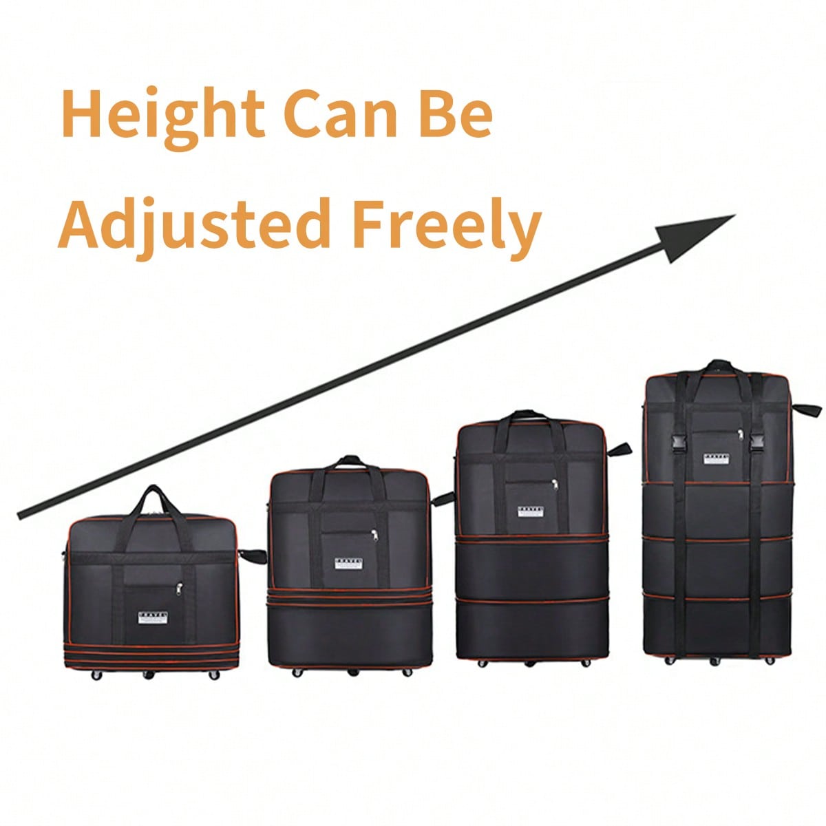 Tas Duffel Lipat Beroda untuk  - Foldable Rolling Luggage Bag ulasan dan harga