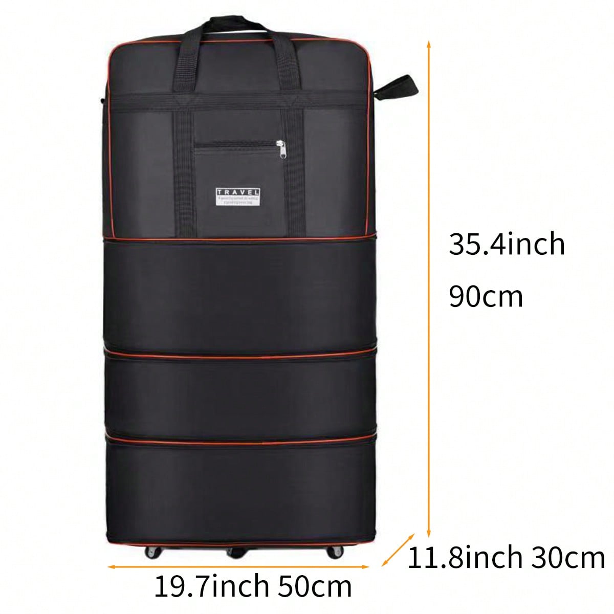 Tas Duffel Lipat Beroda untuk  - Foldable Rolling Luggage Bag ulasan dan harga