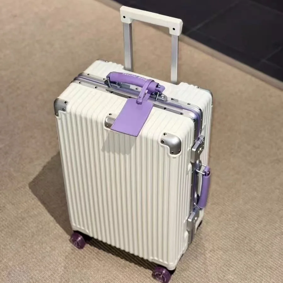 Koper Troli Perjalanan dengan  - Aluminum Frame Carry On Luggage ulasan dan harga