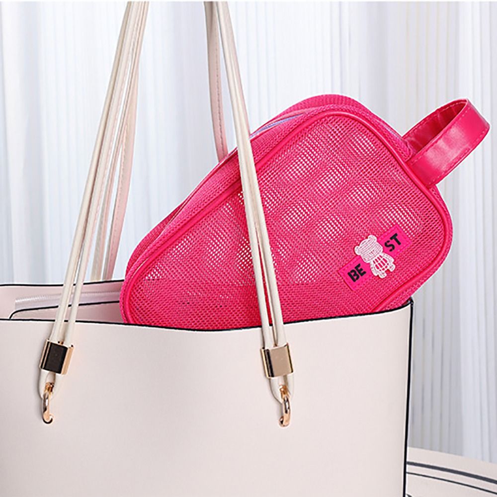 Tas Rias Berbahan Jaring yang  - Cosmetic Bags ulasan dan harga