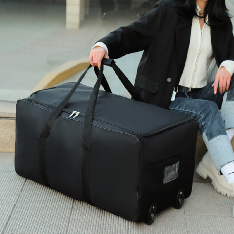 Tas Troli Kapasitas Besar deng - Foldable Rolling Luggage Bag ulasan dan harga
