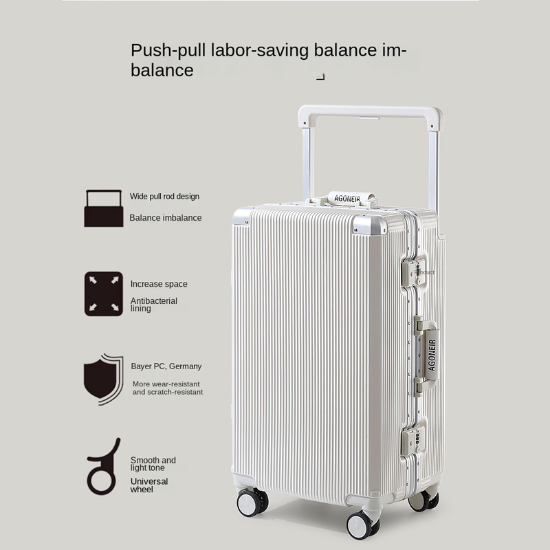 Koper perjalanan, koper berbin - Aluminum Frame Carry On Luggage ulasan dan harga