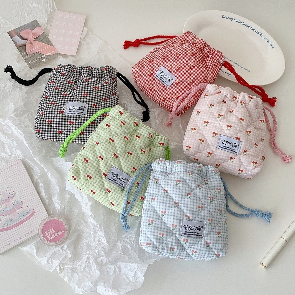 Tas Serut Cherry Baru, Tas Ser - Cosmetic Bags ulasan dan harga