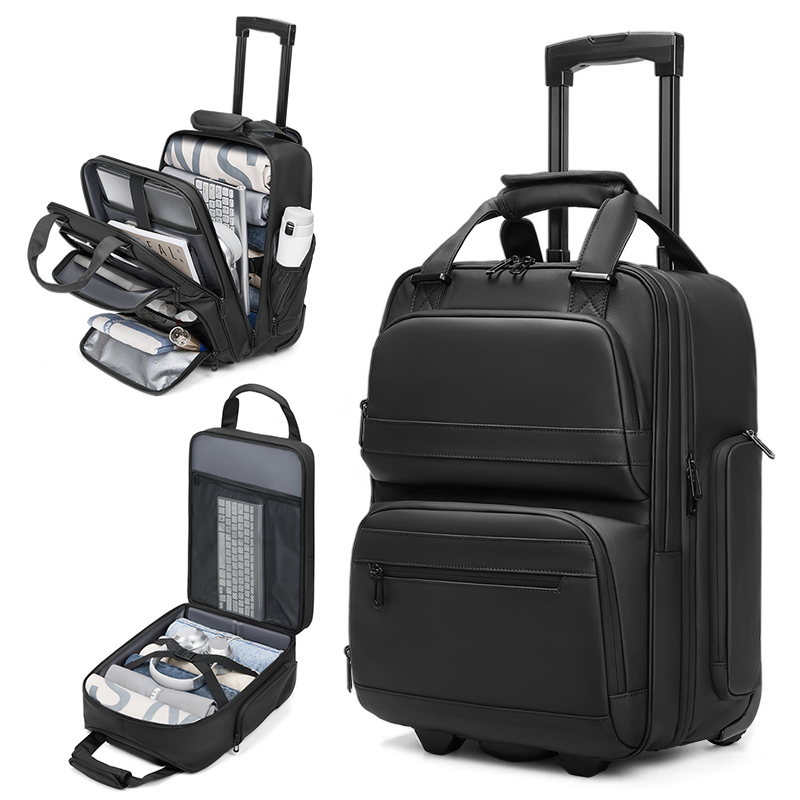 Tas Ransel Bisnis Beroda untuk - Foldable Rolling Luggage Bag ulasan dan harga
