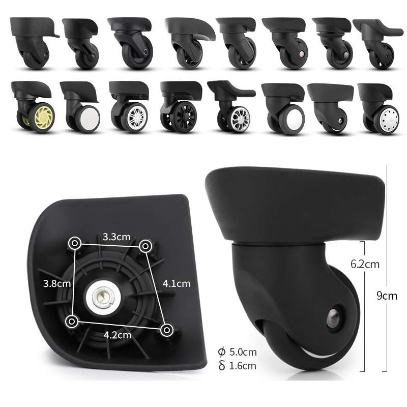 Roda Bagasi untuk Aksesori Sam - Silent Replacement Luggage Wheels ulasan dan harga