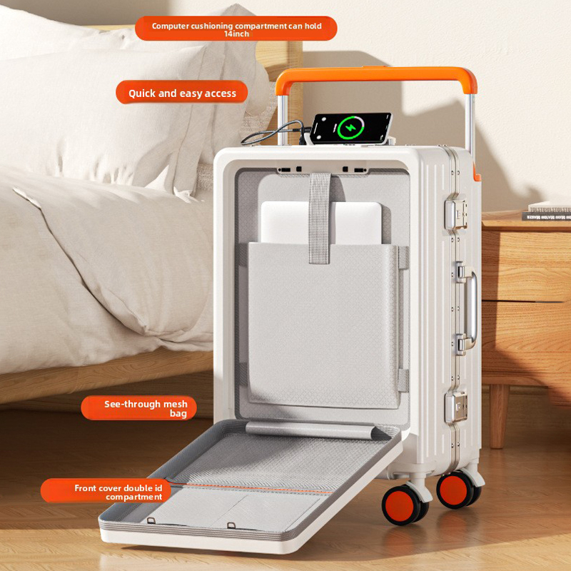 Koper Aluminium 20/24/26 inci  - Aluminum Frame Carry On Luggage ulasan dan harga